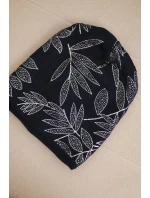 Dámska zimná vlnená čiapka s dvojitým okrajom K426 oranžová