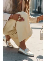 Skórzane Półbuty Mokasyny Damskie Maciejka K6809-25 Złote