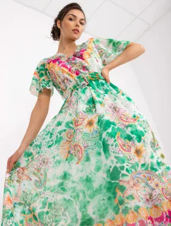 Šaty DHJ SK 15967 1.01P biela zelená