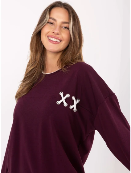 Bluza RV BL model 21480329 bordowy - FPrice