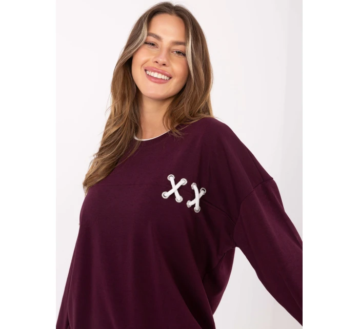 Bluza RV BL model 21480329 bordowy - FPrice