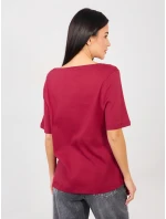 T shirt RV TS model 21888959 bordowy - FPrice