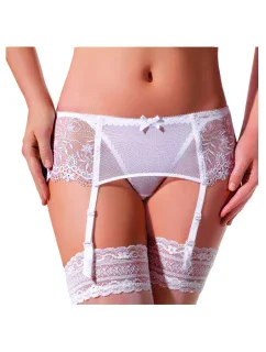 Romance 032 Biely podväzkový pás - Ewana