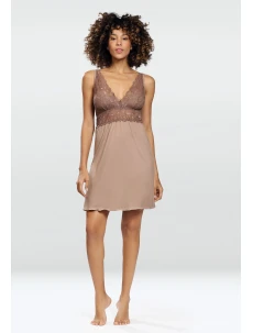 Dámska košieľka Evelina Cappucino chemise - Dkaren