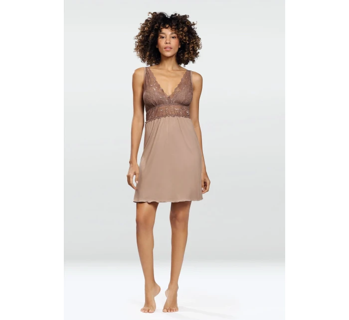 Dámska košieľka Evelina Cappucino chemise - Dkaren