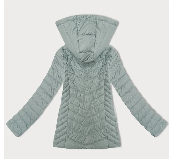 Ľahká dámska bunda v mätovej farbe s odnímateľnou kapucňou J Style (16M9230-156) Ľahká dámska bunda v mätovej farbe s odnímateľnou kapucňou J Style (16M9230-156)