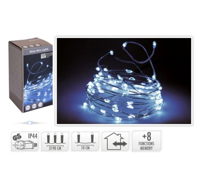 LAMPKI GIRLANDA 320 LED BIAŁY model 21832602