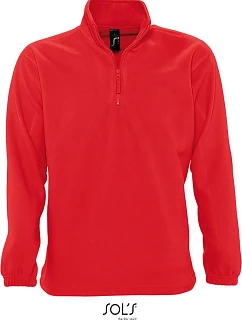SOL'S Ness Fleecová mikina s 1/2 zipem model 22521540 red