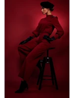 model 21296099 Kombinéza se stojáčkem bordó - Moe