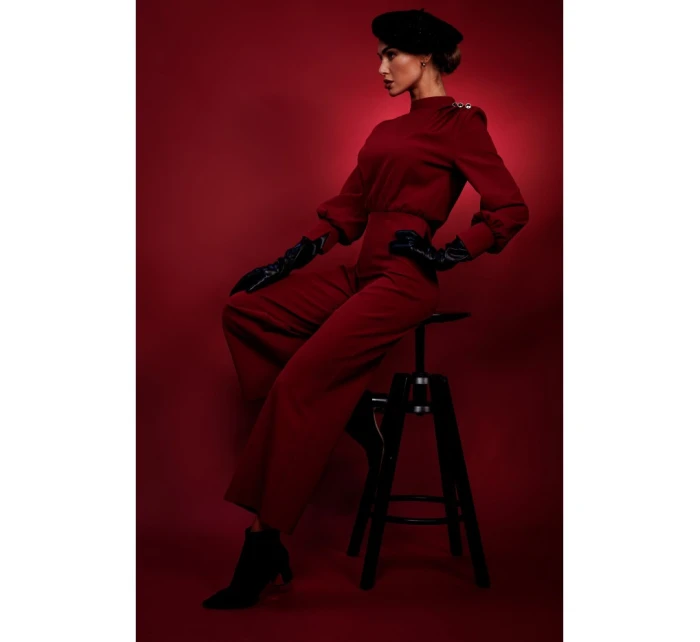 model 21296099 Kombinéza se stojáčkem bordó - Moe