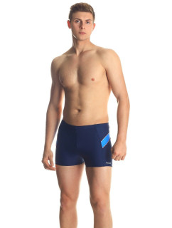 Pánske plavecké šortky William Pattern 432 tm.modrá - AQUA SPEED