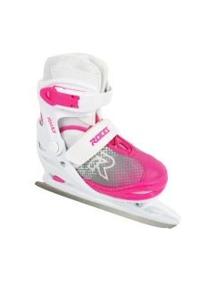 Korčule Roces Jokey Ice X bielo-ružové 450746 001