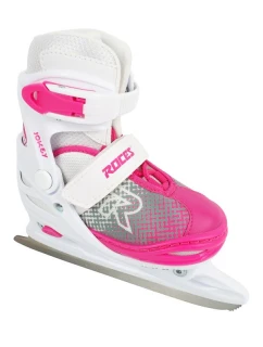 Korčule Roces Jokey Ice X bielo-ružové 450746 001