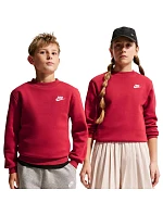 Dětská mikina Sportswear Club Fleece, červená, model 22309988 - NIKE Dětská mikina Sportswear Club Fleece, červená, model 22309988 - NIKE