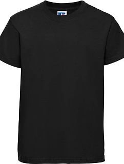 Russell Athletic 180B Detské tričko z hrubej bavlny „Authentic“ 10.180B čierne