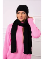 Dámská souprava s šátkem Amelia model 18751581 černá - K-Fashion Dámská souprava s šátkem Amelia model 18751581 černá - K-Fashion