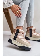 Niskie Śniegowce Na Grubej Podeszwie D.Franklin DFSH371010 Beżowe