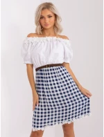 Sukienka LK SK model 20301460 biało granatowy - FPrice