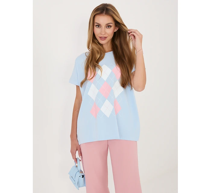 Bluzka RV BZ model 22102511 jasny niebieski - FPrice