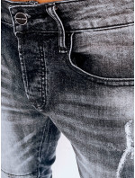 Pánske čierne džínsové nohavice Dstreet UX3999