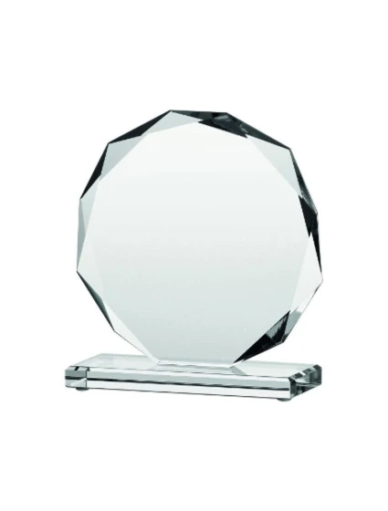 Sklenená trofej s matným podstavcom