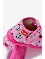 Pantofle Dětské Elastické Na Suchý Zipper S Růžové model 21682793 - Milami