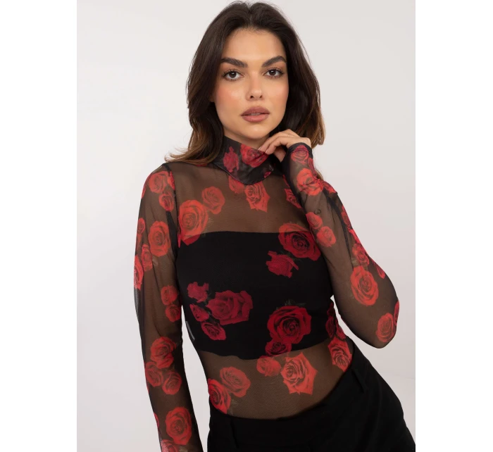 Blúzka DHJ BZ 18275 2.61 čierna a červená Blúzka DHJ BZ 18275 2.61 čierna a červená