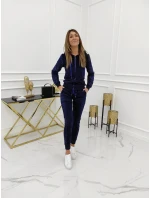 modrá velurová tepláková souprava model 17566853 - Vittoria Ventini modrá velurová tepláková souprava model 17566853 - Vittoria Ventini