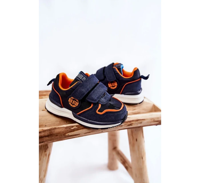 Dětská sportovní obuv na suchý zip Memory Foam System Big Star KK374183 Námořnická modrá Dětská sportovní obuv na suchý zip Memory Foam System Big Star KK374183 Námořnická modrá