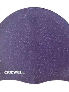 Crowell Recyklácia Pearl Silikónová plavecká čiapka Fialová farba 4