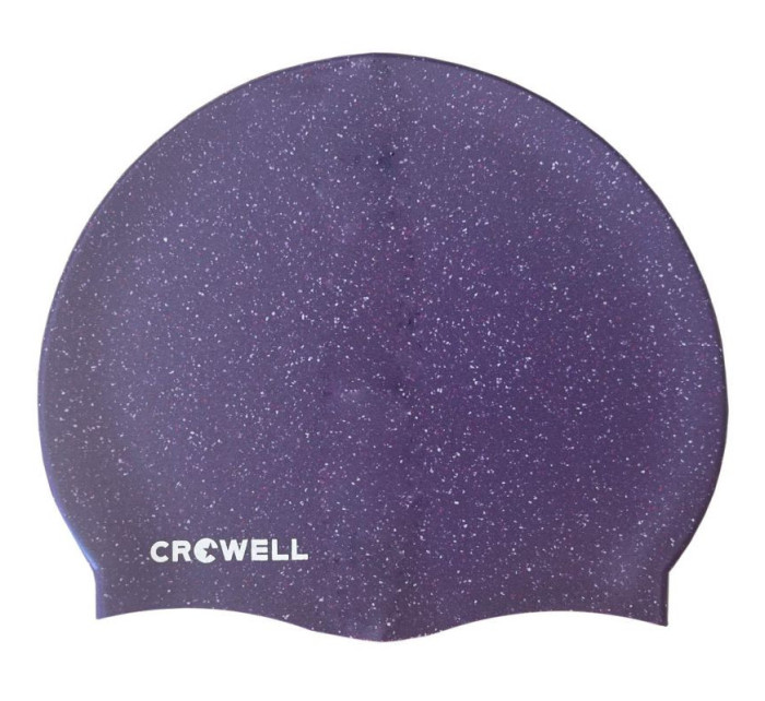 Silikónová plavecká čiapka Crowell Recycling Pearl vo fialovej farbe.4