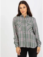 Halenka model 17790419 khaki barva - FPrice Halenka model 17790419 khaki barva - FPrice