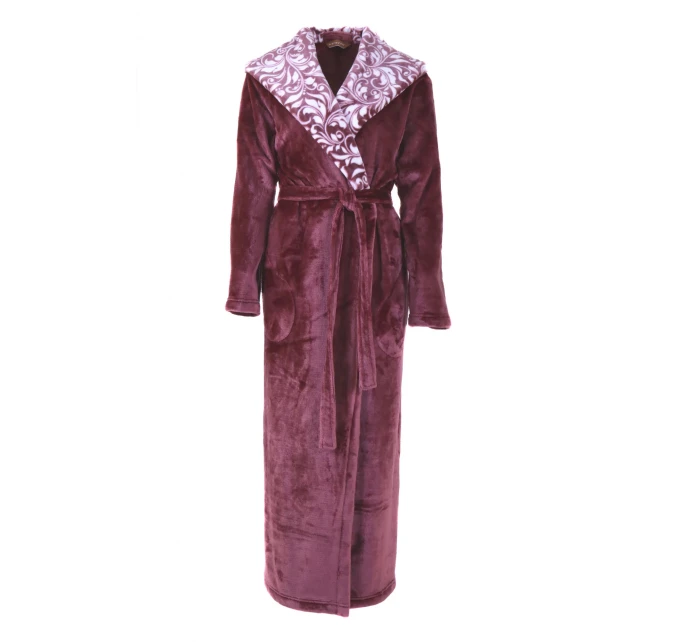 Dámský župan s kapucí dlouhý Flora   model 18124461 - Vestis