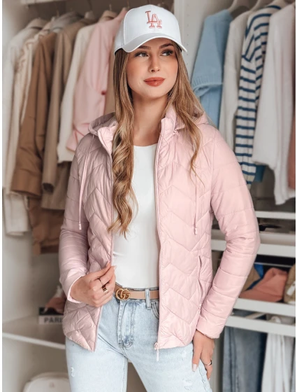 Dámská přechodná prošívaná bunda světle růžová Dstreet model 21986893 - FashionStreet Dámská přechodná prošívaná bunda světle růžová Dstreet model 21986893 - FashionStreet