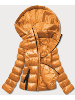 Dámska zimná športová bunda v kurkumovej farbe (5M782-254)