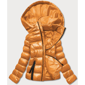 Dámska zimná športová bunda v kurkumovej farbe (5M782-254)