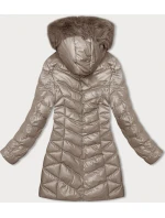 Béžová dámská zimní bunda model 21246292 - J.STYLE
