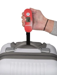 ELEKTRONICKÁ TURISTICKÁ VÁHA MAX. 40 KG DUNLOP ČERVENÁ