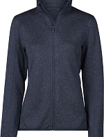 Tee Jays TJ 9616 Dámska melírovaná pletená fleecová bunda 18.9616 tmavomodrá melírovaná