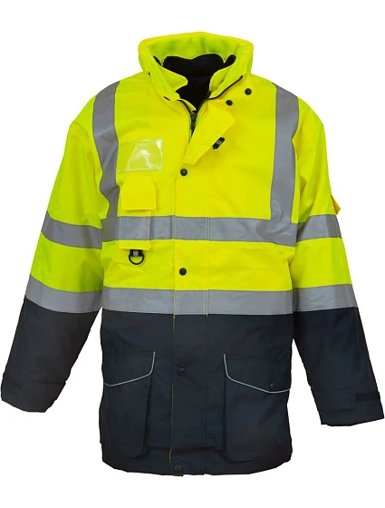 Yoko HVP 711 Hi-Vis 7-v-1 bunda 79.P711 hi vis žltá/námornícka modrá Yoko HVP 711 Hi-Vis 7-v-1 bunda 79.P711 hi vis žltá/námornícka modrá