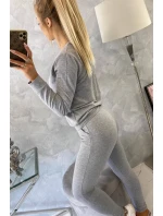 Šedá tepláková souprava Šedá tepláková souprava