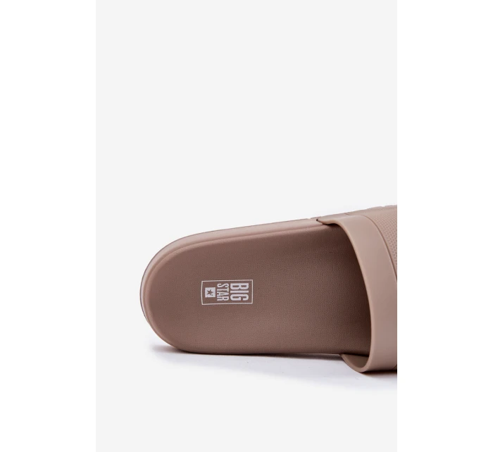 Klapki Męskie Big Star RR174A048 Beżowe