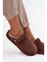 Kapcie Damskie Z Paskiem Ocieplane Futerkiem Czekoladowe Rilena Kapcie Damskie Z Paskiem Ocieplane Futerkiem Czekoladowe Rilena