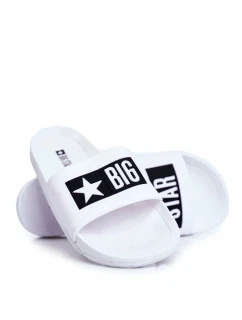 Dámske módne papuče Big Star - biele