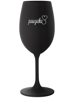 PAUSE - čierny pohár na víno 350 ml