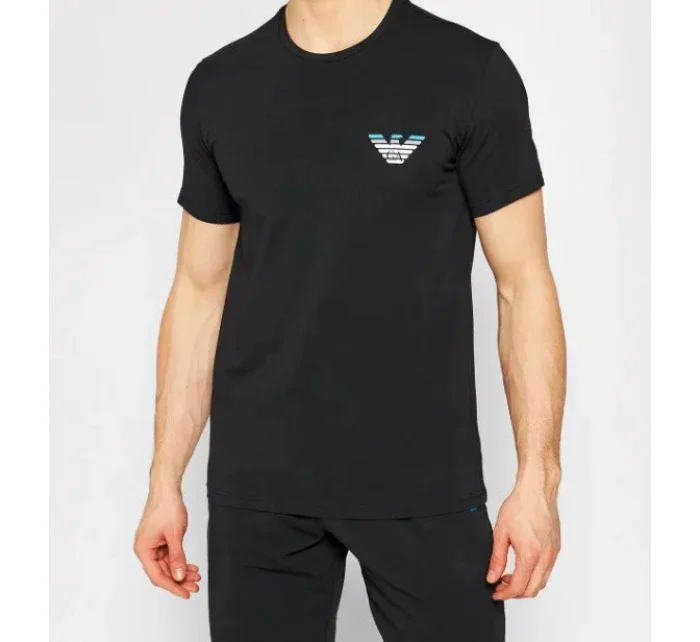 Pánske tričko krátky rukáv - 110853 2R525 00020 - čierne - Emporio Armani