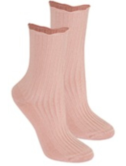 Netlačiace dámske rebrované ponožky W.996
