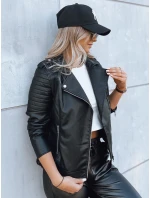 Dámská kožená bunda black Dstreet model 21971229 - FashionStreet Dámská kožená bunda black Dstreet model 21971229 - FashionStreet