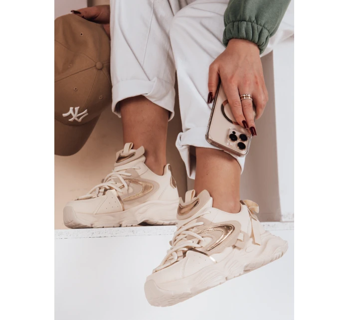 Dámske béžové tenisky EASYPACE FashionStreet ZY0640