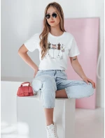 Dámské tričko s potiskem bílé Dstreet model 21984217 - FashionStreet